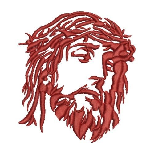 Jesus Christ Silhouette Embroidery Design