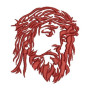 Jesus Christ Silhouette Embroidery Design