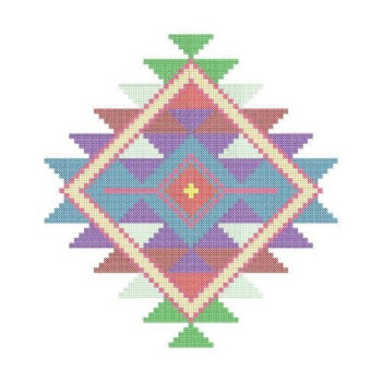 Large Southwest Sunburst Embroidery Design