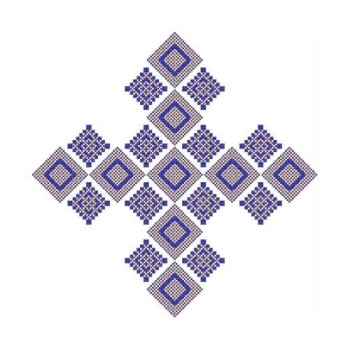 Large Zmijanje Geometric Embroidery Design