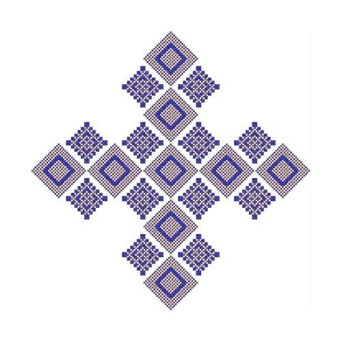 Large Zmijanje Geometric Embroidery Design