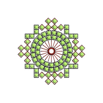 Latest Geometric Embroidery Design