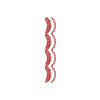 Leaf Frond Vertical Border Machine Embroidery Design