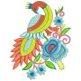 Machine Embroidery Bird Design 26369