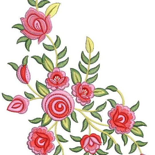 Machine Embroidery Design For Dresses 26296