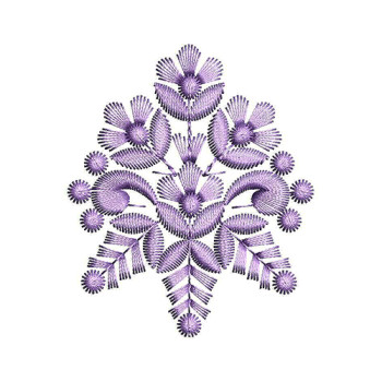 Machine Embroidery Flower Design
