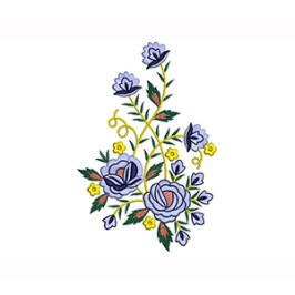 Machine Embroidery Rose Design