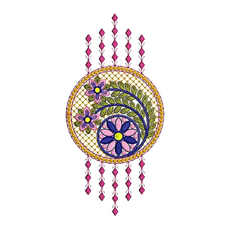 Mandala Embroidery Circle Design