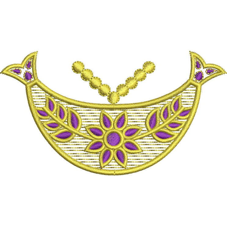 Mekhela Applique Embroidery Design 26290