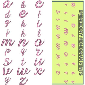 Metal Thread Alphabet Design 30155 Download | 26 Designs