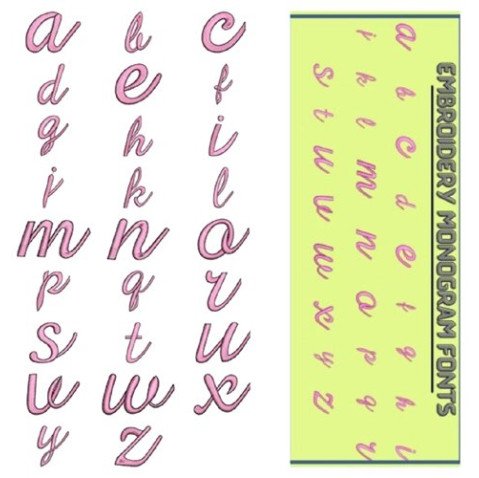 Metal Thread Alphabet Design 30155 Download | 26 Designs