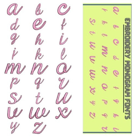 Metal Thread Alphabet Design 30155 Download | 26 Designs
