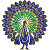 Metal Thread Peacock Embroidery Design 26288