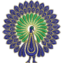 Metal Thread Peacock Embroidery Design 26288