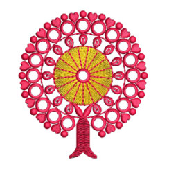 Mirror Work Embroidery Butta