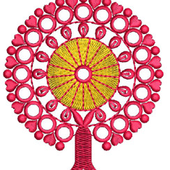 Mirror Work Embroidery Butta