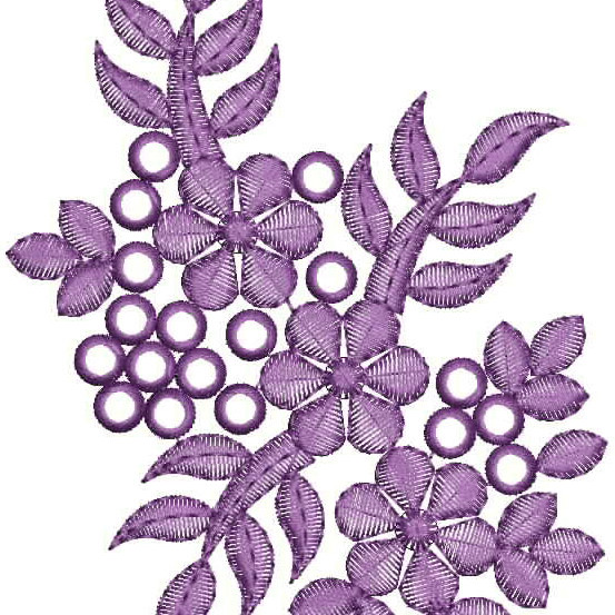 Mirror Work Embroidery Motif Design 26309