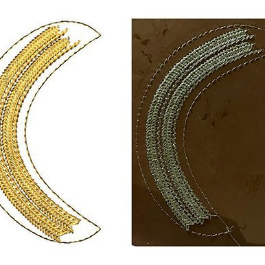 Machine Embroidery Mojari Design