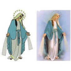 Mother Marry Embroidery Design 30220