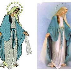 Mother Marry Embroidery Design 30220