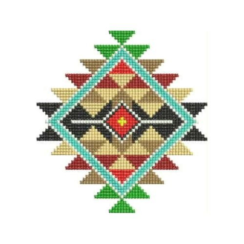 Small Native American Cushion Embroidery Design