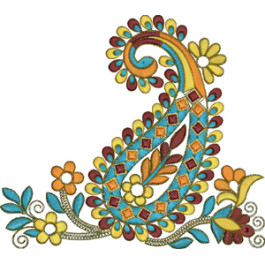 Paisley Decorative Applique Embroidery