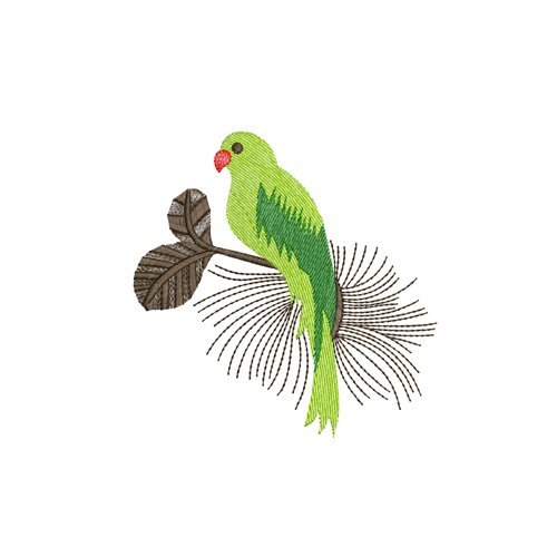 Parrot Bird Motif Embroidery Design
