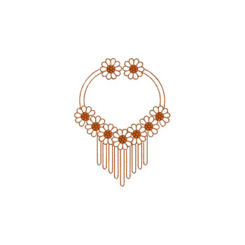 Petite Charm - Delicate Round Applique Embroidery Design