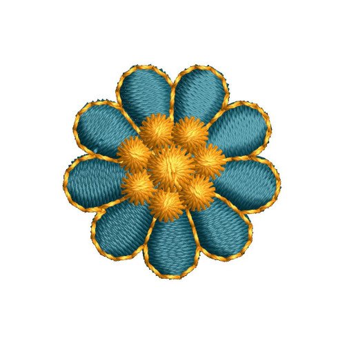Petite Crochet  Charming Floral Applique Embroidery Design