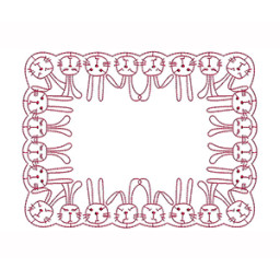 Rabbit Machine Embroidery Design