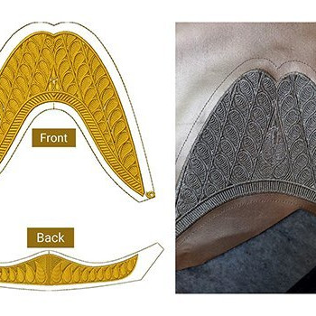 Ethenic Rajasthani Embroidery Jutti Pattern