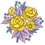 Rose Machine Embroidery Design 26180