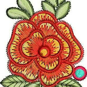 3.34 x 2.08 Inch Applique Embroidery Design