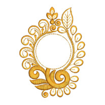 Royal Decorative Round Embroidery