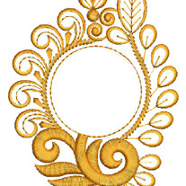 Royal Decorative Round Embroidery