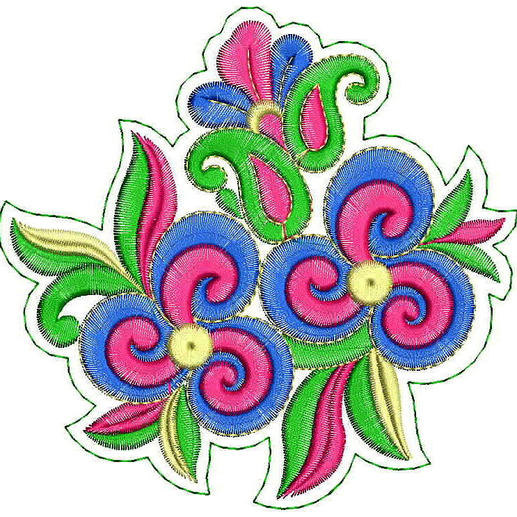 Sadarangini Saree Dress Patch Embroidery Design