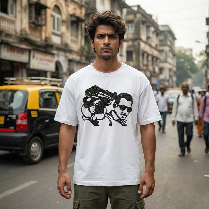 salman khan Abstract Sketch Skull Embroidery Design