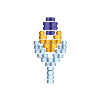  Small Scandinavian Folk Art Embroidery