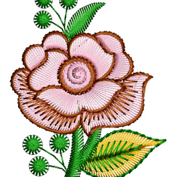 Simple Flower Pattern For Embroidery 26181