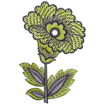 Simple Flower Pattern For Embroidery 26184