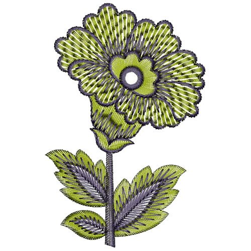 Simple Flower Pattern For Embroidery 26184