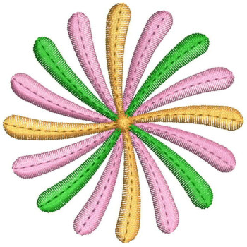 Small Flower Applique Embroidery Design 26295