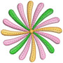 Small Flower Applique Embroidery Design 26295