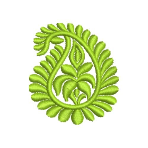 Small Applique Paisley Patch Embroidery Design