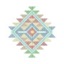 Southwest Rainbow Sunburst Embroidery Design