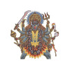 Ten-Armed Goddess Durga Kali Embroidery Design
