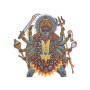 Ten-Armed Goddess Durga Kali Embroidery Design