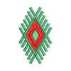 Vintage Asian Diamond Embroidery Design