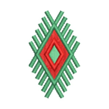 Vintage Asian Diamond Embroidery Design