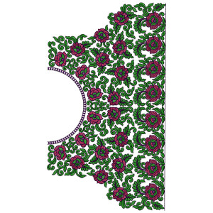 10008 Neck Embroidery Design